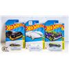 Image 1 : LOT OF 3 HOT WHEELS, CLIPROD, COUPE CLIP & BRALLE