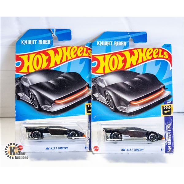 PAIR OF HOT WHEELS KITT CONCEPT CAR