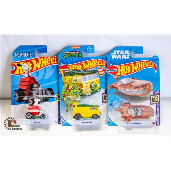 HOT WHEEL 4 CAR PACK INCLUDES X34 LAND SPEEDER