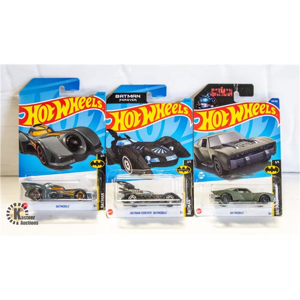 HOT WHEELS BATMAN 3 CAR SET