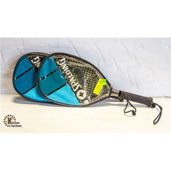 SPALDING RAQUETBALL RACKETS EACH WITH CASE