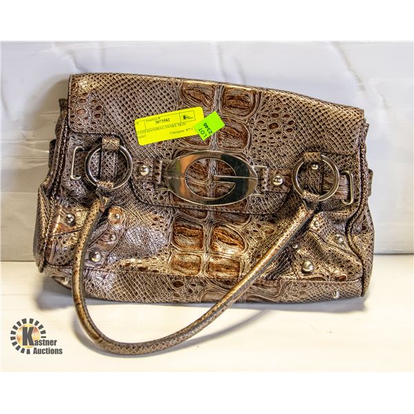 GUESS HANDBAG SNAKE SKIN PRINT