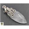 Image 1 : JP950-168 SILVER ROSE QUARTZ PENDANT