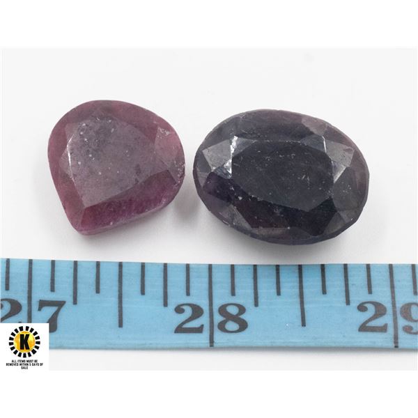 #78-RUBY & SAPPHIRE GEMSTONE 93.20CT