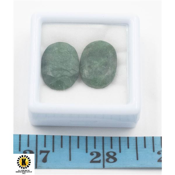 #132-GREEN EMERALD GEMSTONE 29.60CT