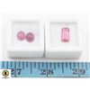 Image 1 : #160-PINK TOPAZ 3.05CT & HEATD RUBY 5.05CT