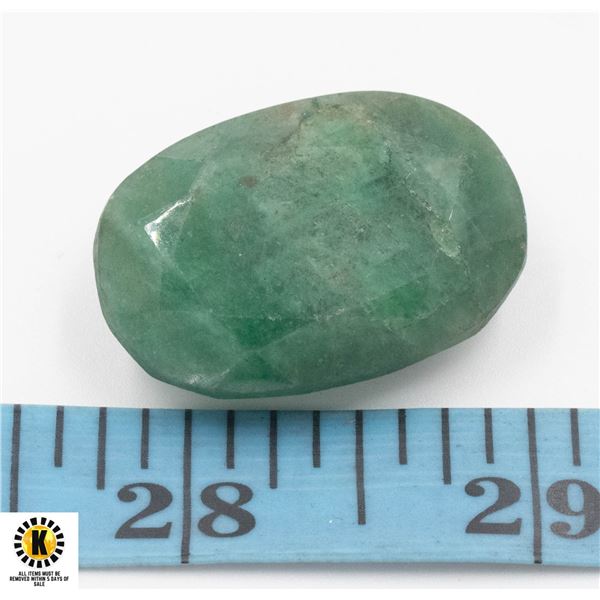 #82-GREEN EMERALD GEMSTONE 57.50CT