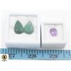 Image 1 : #183-EMERALD 18.5CT  & AMETHYST 2.85CT