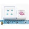Image 1 : #150-RUBY 13.15CT & BLUE APATITE 4.80CT