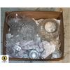 Image 1 : CRYSTAL SERVING WARE- BOX LOT ASSORTED