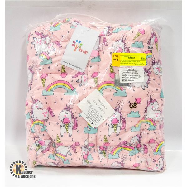 NEW VINE BABY SNOWSUIT HOODED IN UNICORN PATTERN