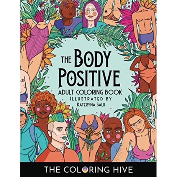 NEW ADULT COLOURING BOOK - THE BODY POSITIVE