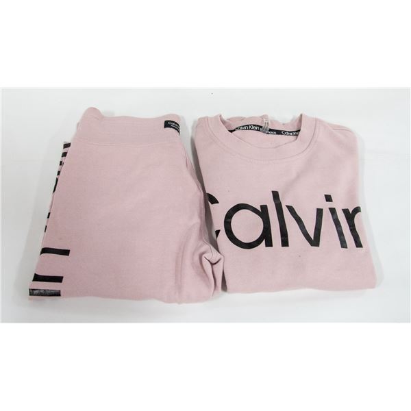 UNUSED CALVIN KLEIN LADIES SMALL TRACK SUIT, LOGO