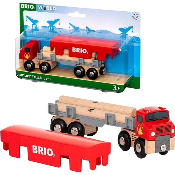 NEW BRIO WORLD LUMBER MODEL TRUCK