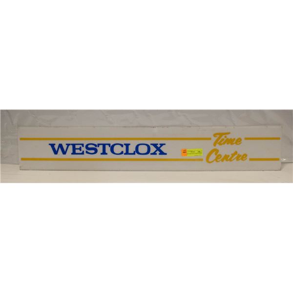 ANTIQUE WESTVLOX TIME CENTER SIGN