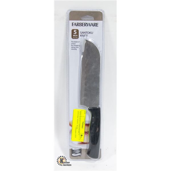 NEW SEALED FARBERWARE 5  SANTOKU KNIFE WITH