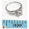 Image 1 : LADIES DINNER RING WITH 6 MM SQUARE CENTER WITH