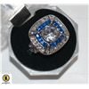 Image 1 : LADIES DINNER RING WITH 2 CT CENTER SURROUNDED BY