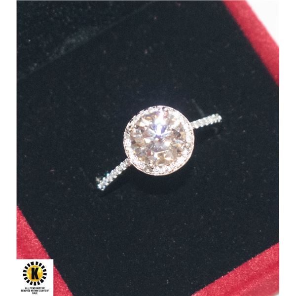 CERTIFIED 2 CT RD BRILLIANT MOISSANITE VVS F WITH