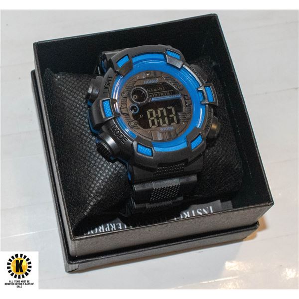 BRAND NEW MULTI FUNCTION WATCH WITH BLUE ENHANCED