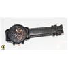 Image 1 : BRAND NEW GENEVA WATCH BLACK WITH LEATHER STRAPÿ