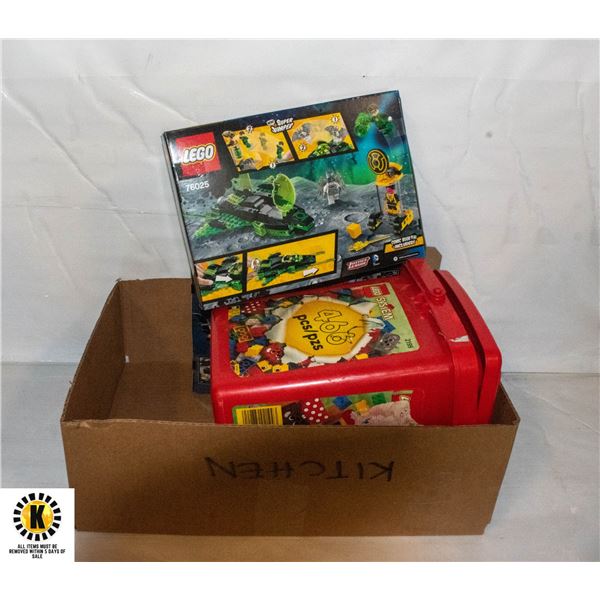 BOX WITH LEGO COLLECTION INCL. NEW IN BOX