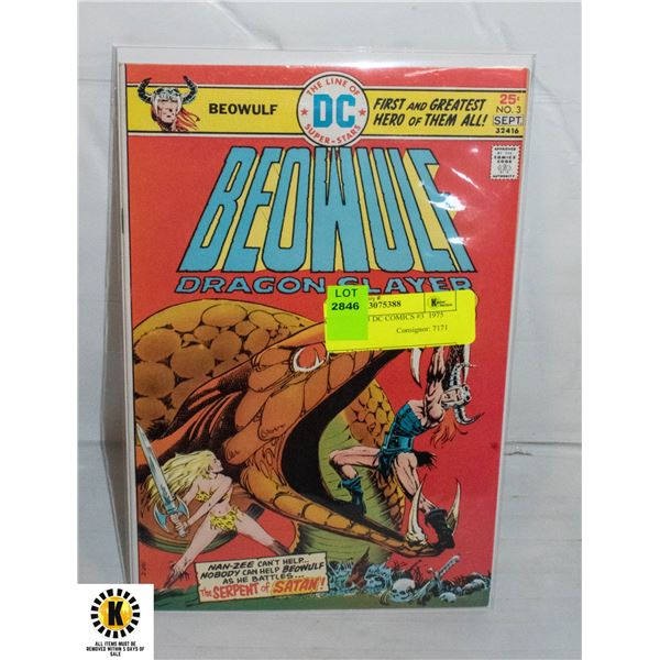 BEOWULK #3 DC COMICS #3  1975