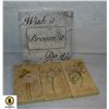 Image 1 : 4 WALL HANGING STONE DECOR LOT