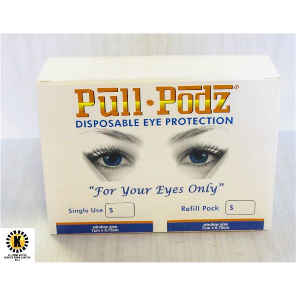 PULL PODS DISPOSABLE EYE PROTECTION FOR TANNING