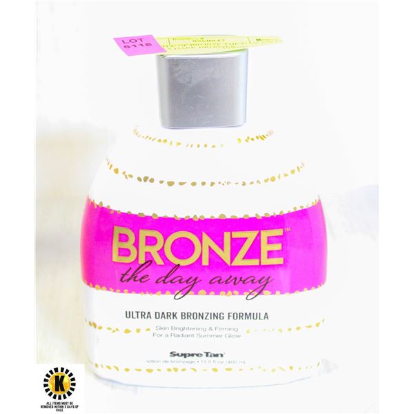 BOTTLE OF BRONZE THE DAY AWAY ULTRA DARK BRONZER
