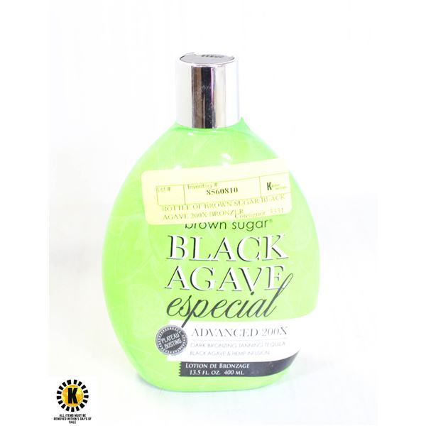 BOTTLE OF BROWN SUGAR BLACK AGAVE 200X BRONZER