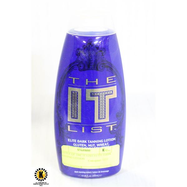 BOTTLE OF THE IT LIST ELITE DARK TANNING LOTION