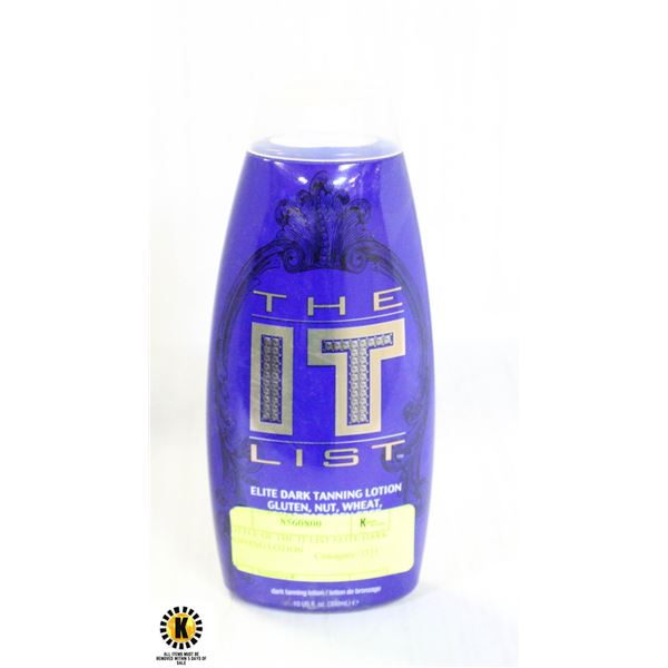 BOTTLE OF THE IT LIST ELITE DARK TANNING LOTION