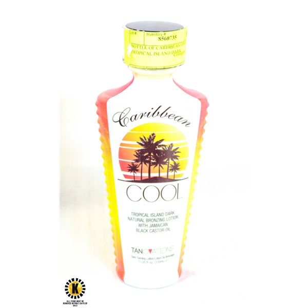 BOTTLE OF CARIBBEAN COOL TROPICAL ISLAND DARK