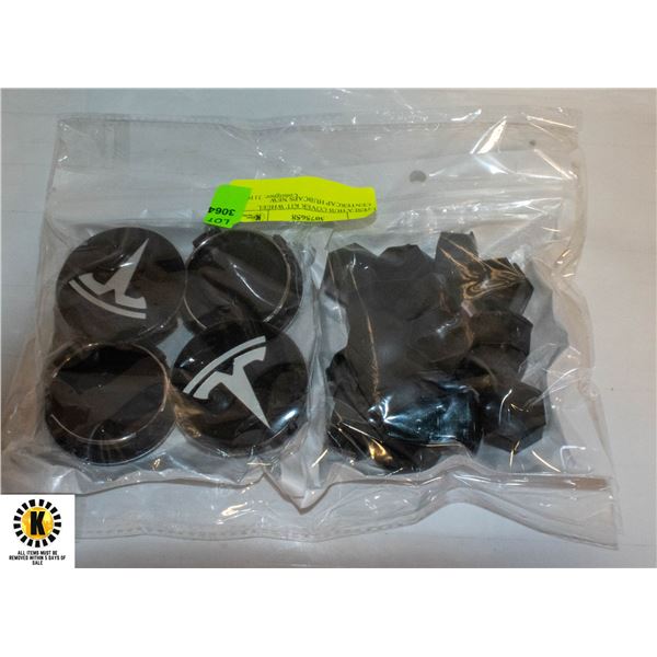 TESLA HUB COVER KIT WHEEL CENTERCAP HUBCAPS NEW