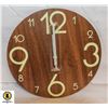 Image 1 : 12 INCH GLOW IN THE DARK NUMBER WALL CLOCK NEW