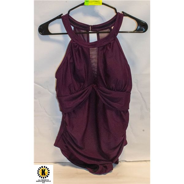 SIZE LARGE WOMAN’S HIGH NECK FULL SWIM SUIT