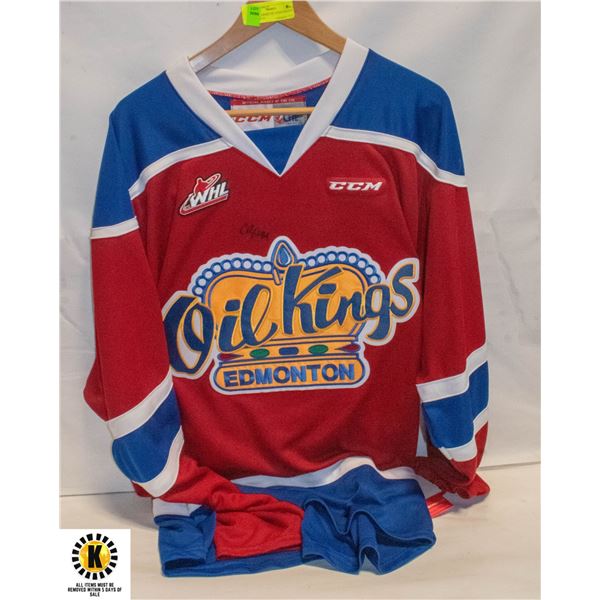 AUTOGRAPHED OIL KINGS JERSEY NUMBER 44