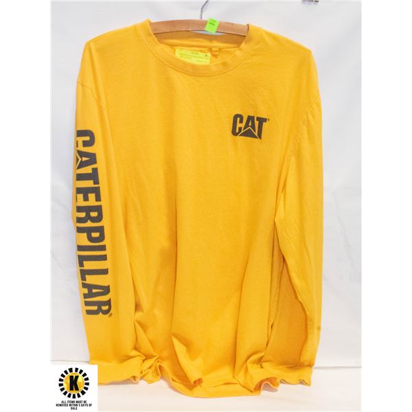 MEN'S CAT XL LONG SLEEVE SHIRT 100% COTTON