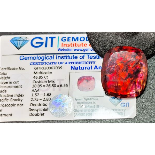 NATURAL 46.85 CT AMMOLITE GEMSTONE,