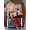 CRICKET DOLL/CHAIR/TAPES/CLOTHES