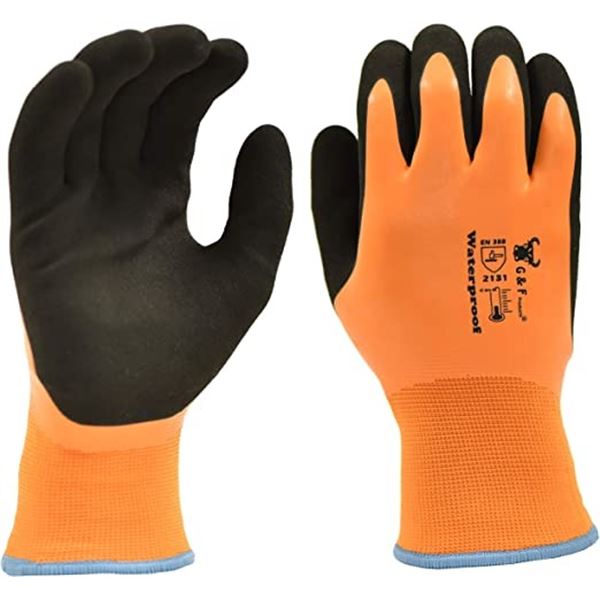 NEW UNPACKED 100% WATERPROOF WINTER WORK GLOVES