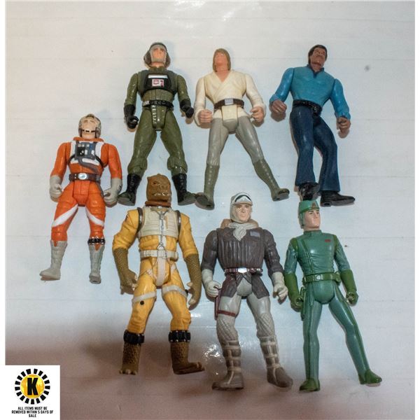 STAR WARS 1990'S EIGHT KENNER  FIGURINES