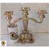 Image 1 : VINTAGE VIKING SILVERPLATE ORNATE CANDELABRA