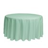 Image 1 : VEEYOO 120 INCH ROUND MINT GREEN TABLECLOTH