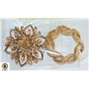 Image 1 : LOT OF 2 SIGNED BROOCHES