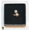 Image 1 : SARAH COX DOUBLE PEARL FASHION RING, SIZE 7