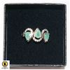 Image 1 : STERLING SILVER NATURAL EMERALD GEMSTONE RING