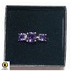 Image 1 : STERLING SILVER NATURAL AMETHYST GEMSTONE RING