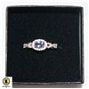 Image 1 : STERLING SILVER NATURAL TANZANITE GEMSTONE RING